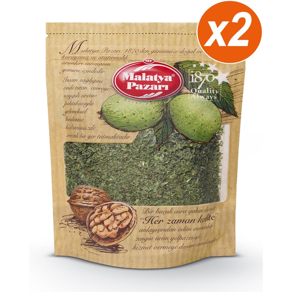 Kuru Nane Kilitli Paket 2 x 100 Gram