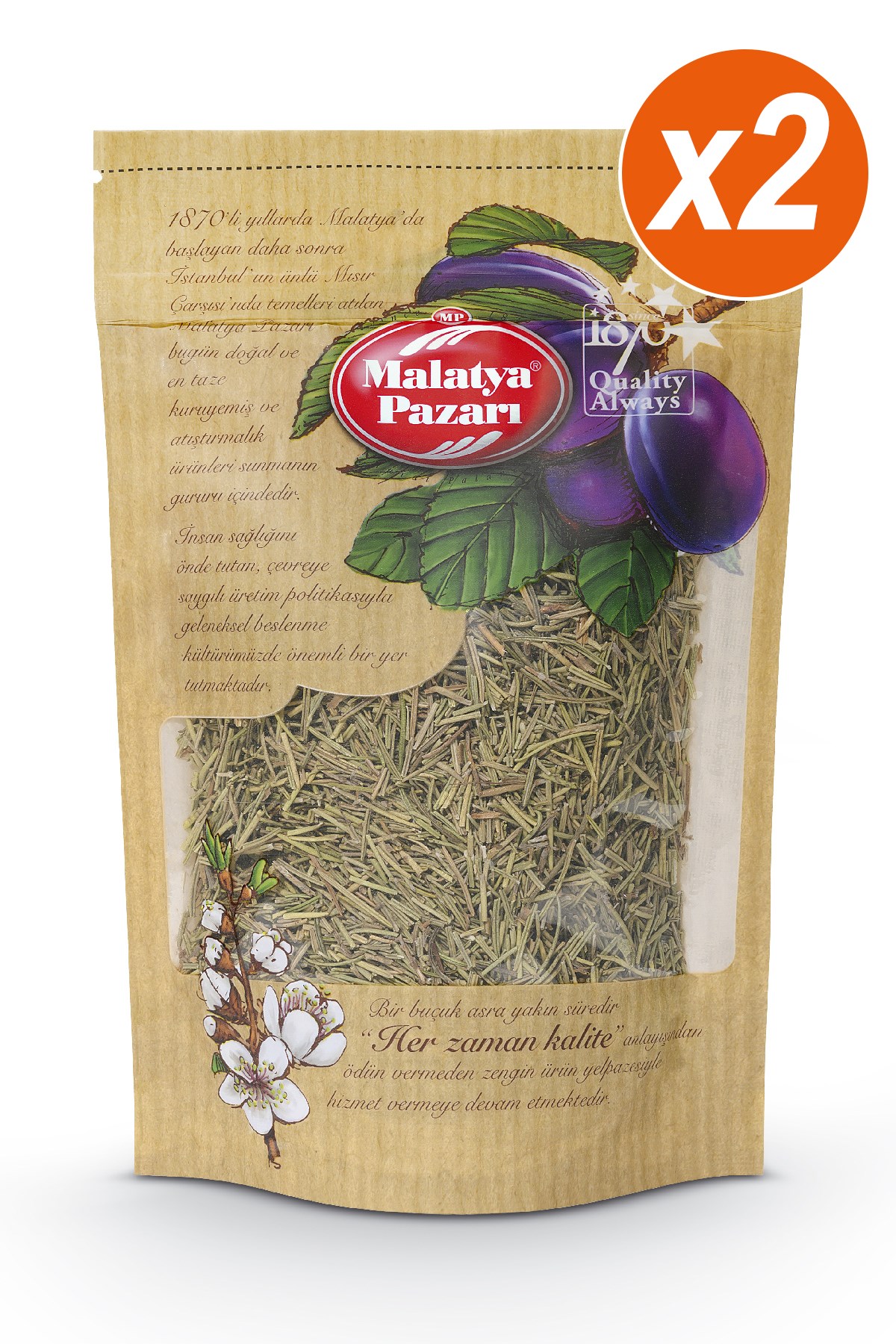 Malatya Pazarı Murat Palancı Biberiye Kilitli Paket 2 x 100 Gram