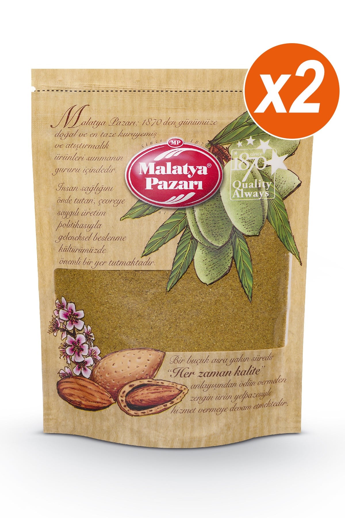 Malatya Pazarı Murat Palancı Kimyon Toz Kilitli Paket 2 x 100 Gram
