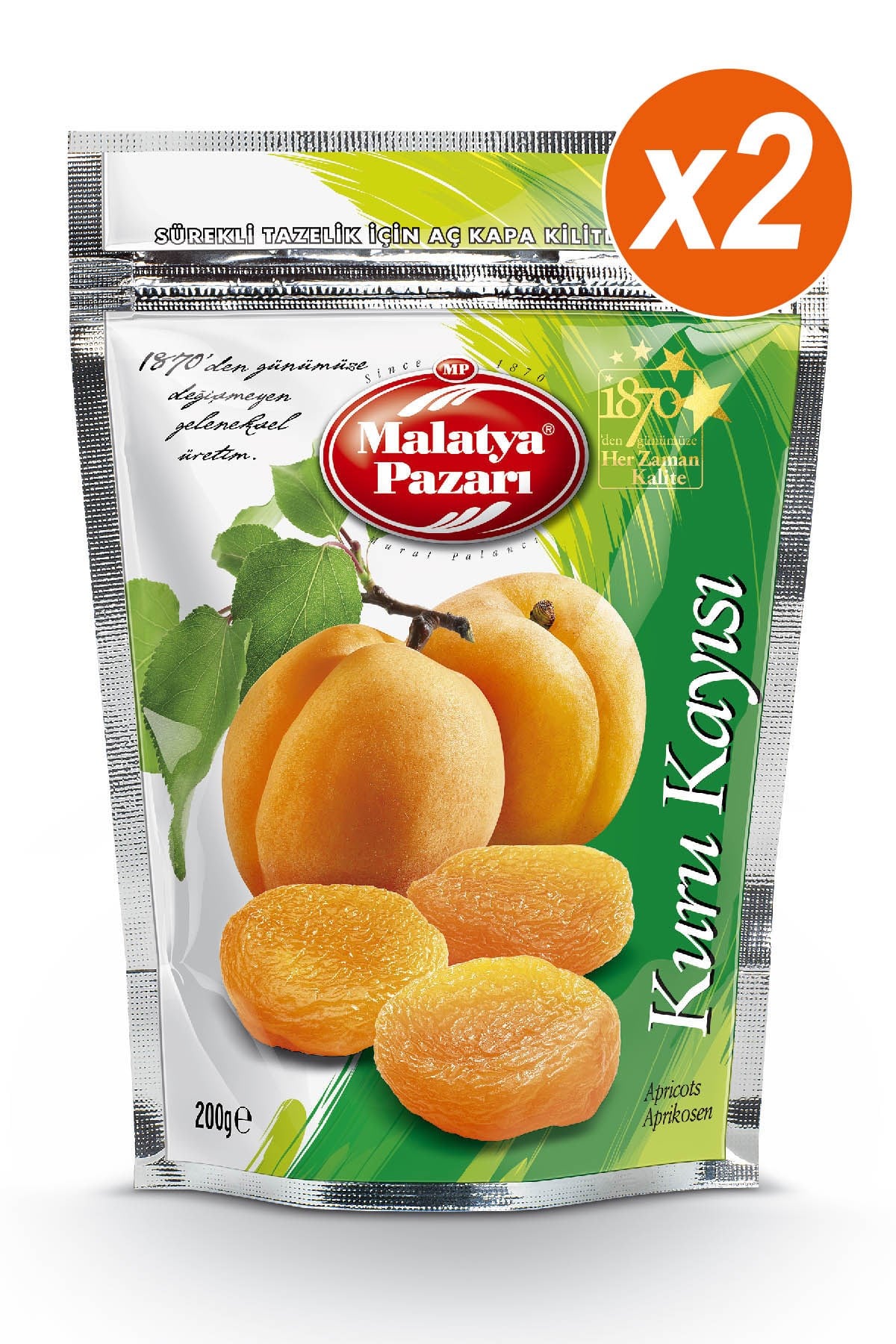 Malatya Market Murat Palancı Dried Apricots 2 x 200 Grams