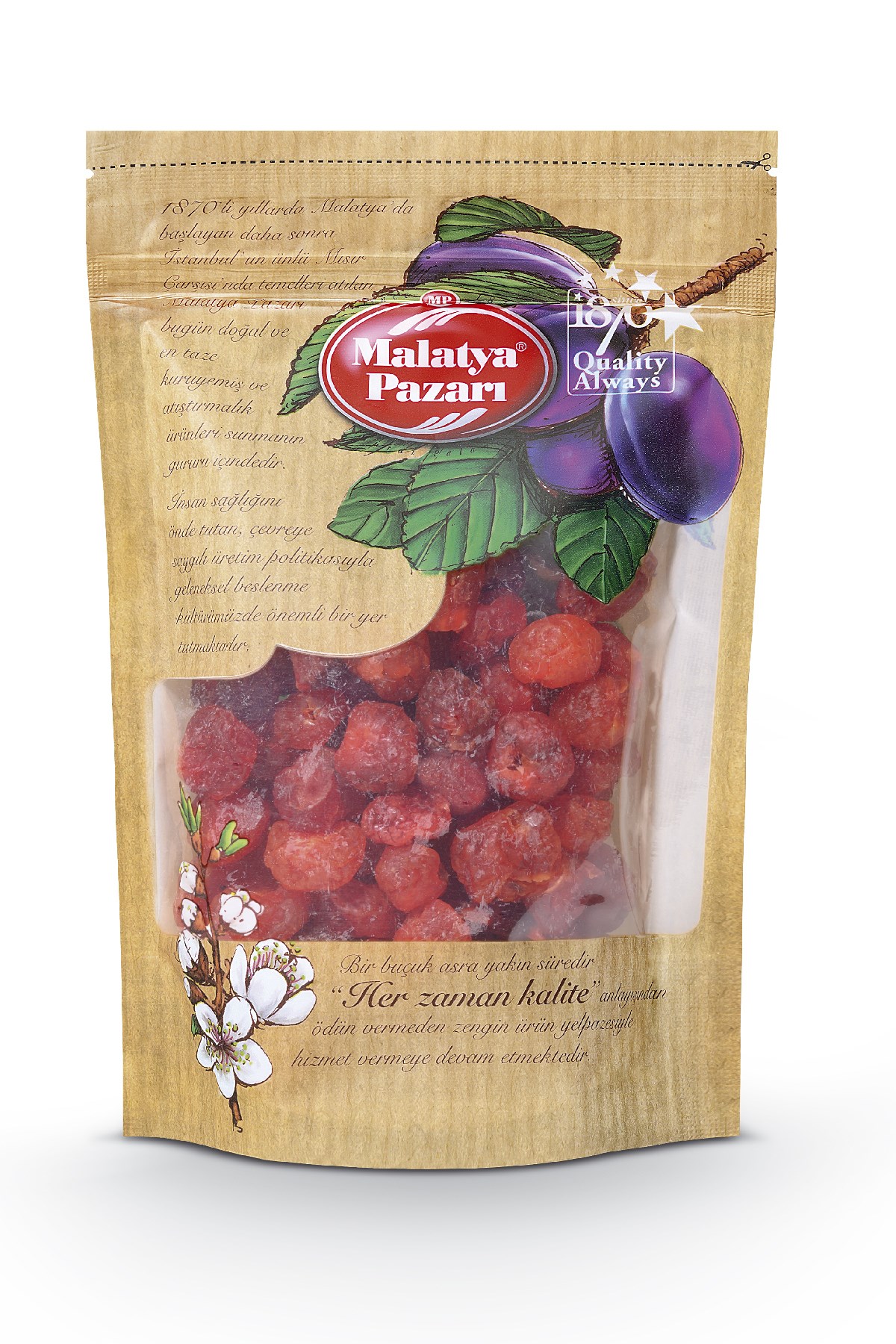Malatya Pazarı Murat Palancı Kurutulmuş İthal Kiraz Kilitli Paket 500 Gram