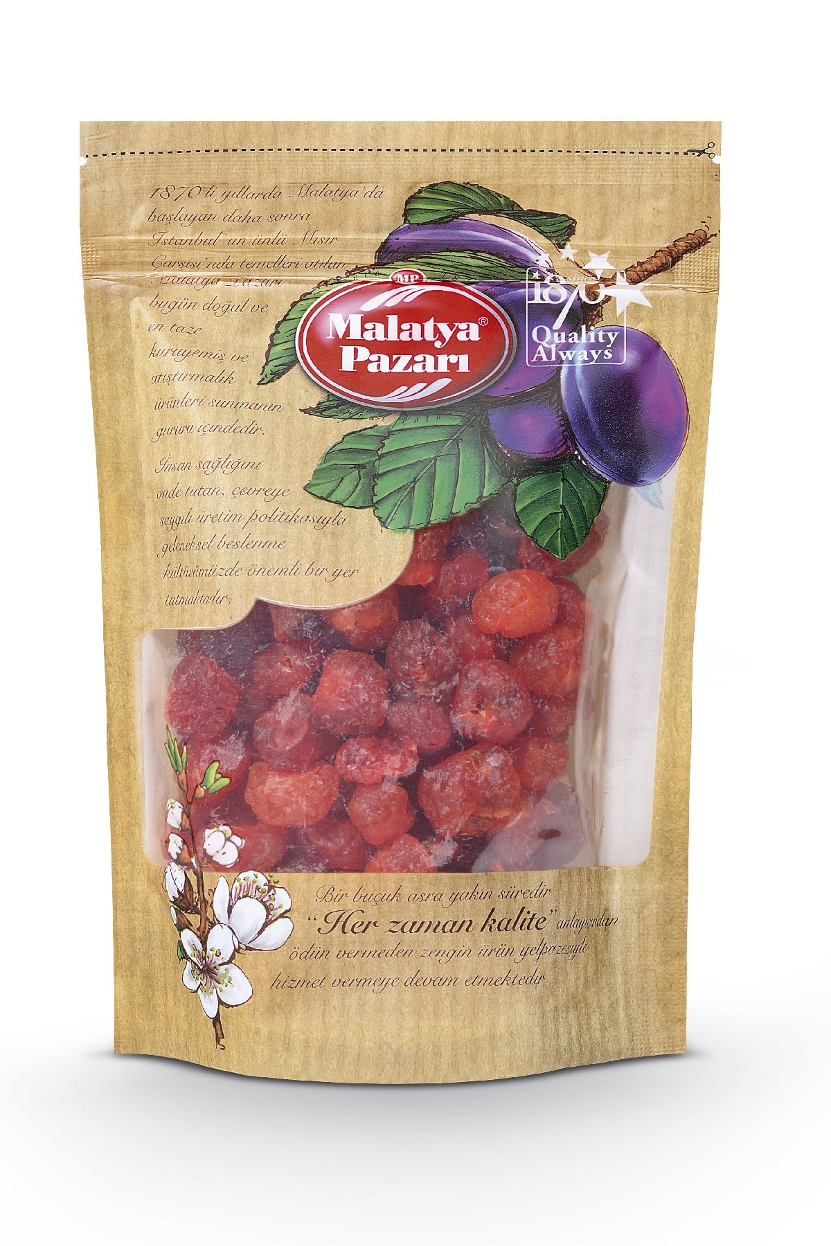 Malatya Pazarı Murat Palancı Kurutulmuş İthal Kiraz Kilitli Paket 1 Kg