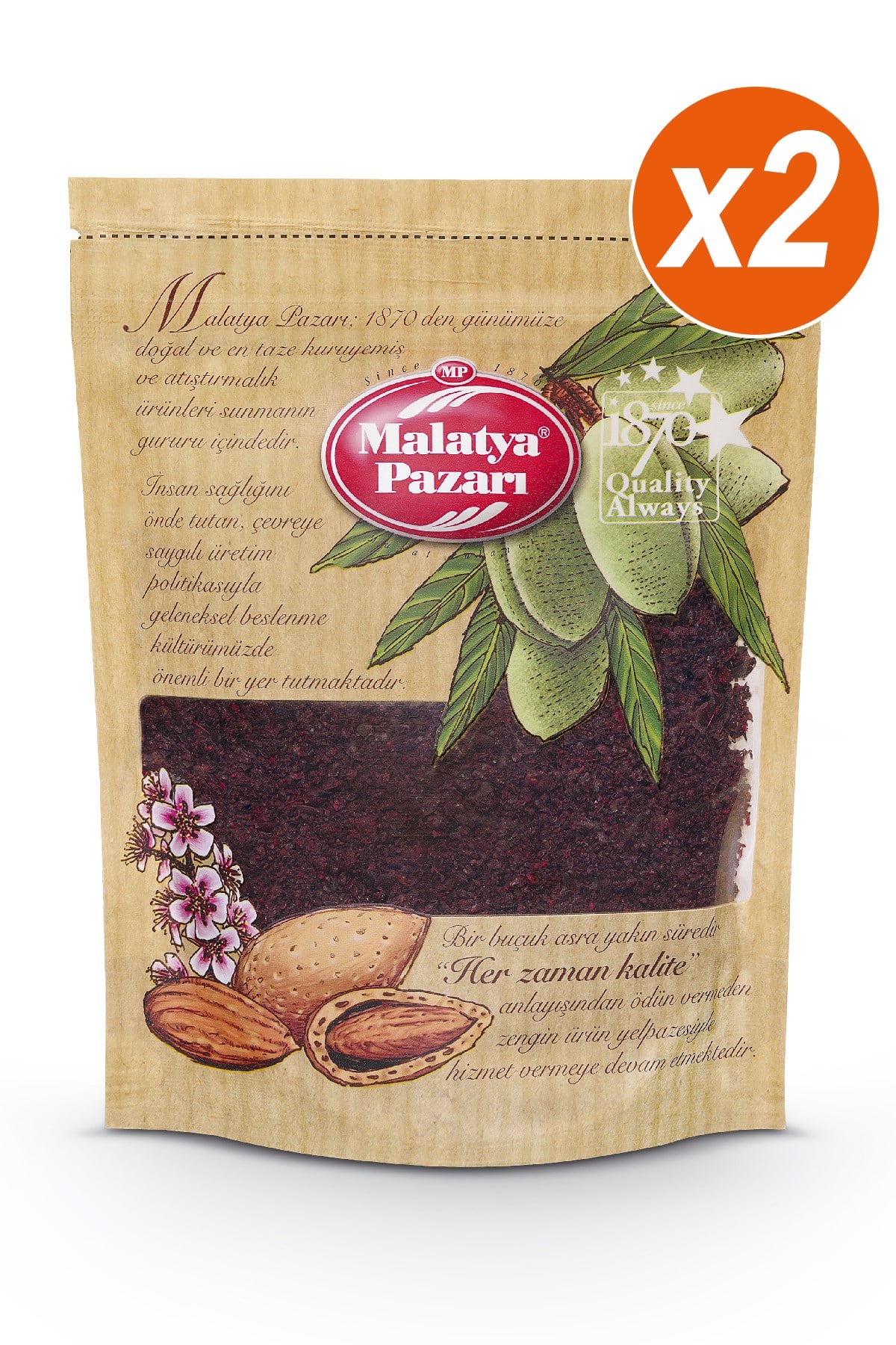 Malatya Pazarı Murat Palancı Sumak Toz Kilitli Paket 2 x 100 Gram