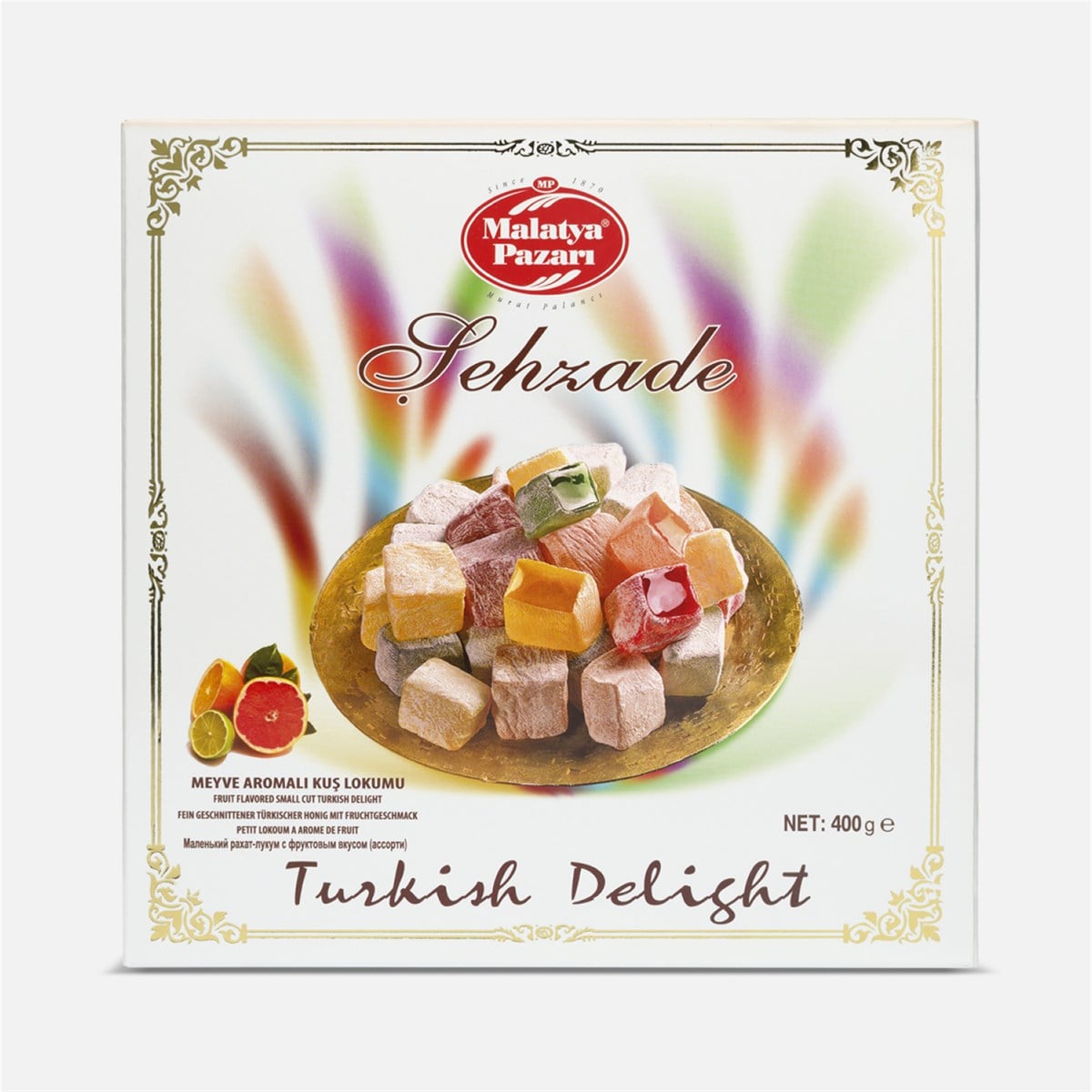 Meyveli Kuş Lokum Kutulu 400 Gram