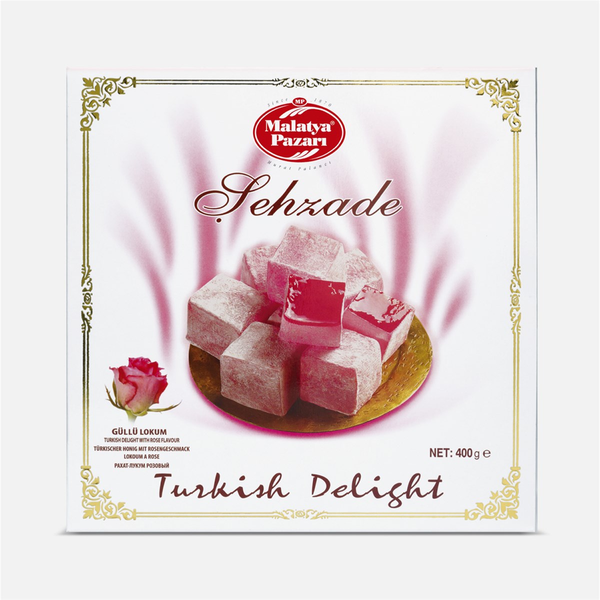 Şehzade Güllü Lokum Kutulu 400 Gram