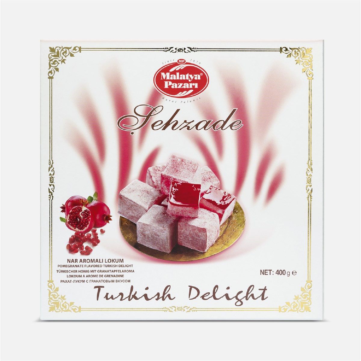Şehzade Nar Aromalı Lokum Kutulu 400 Gram 
