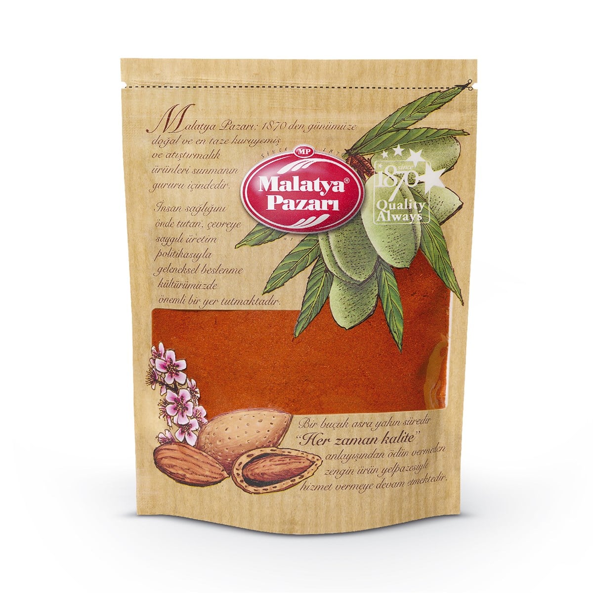 Tatlı Kırmızı Toz Biber Kilitli Paket 100 Gram