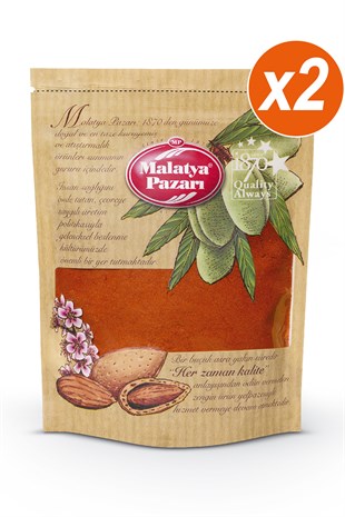 Malatya Pazarı Murat Palancı Tatlı Kırmızı Toz Biber Kilitli Paket 2 x 100 Gram