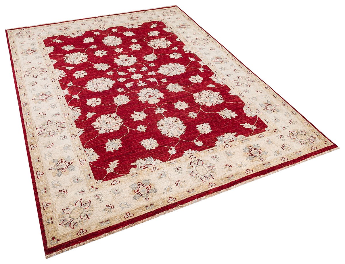 Afgan Uşak El Dokuma Halı Ziegler % 100 Yün Afganistan Üretim Ölçü;176 x 233