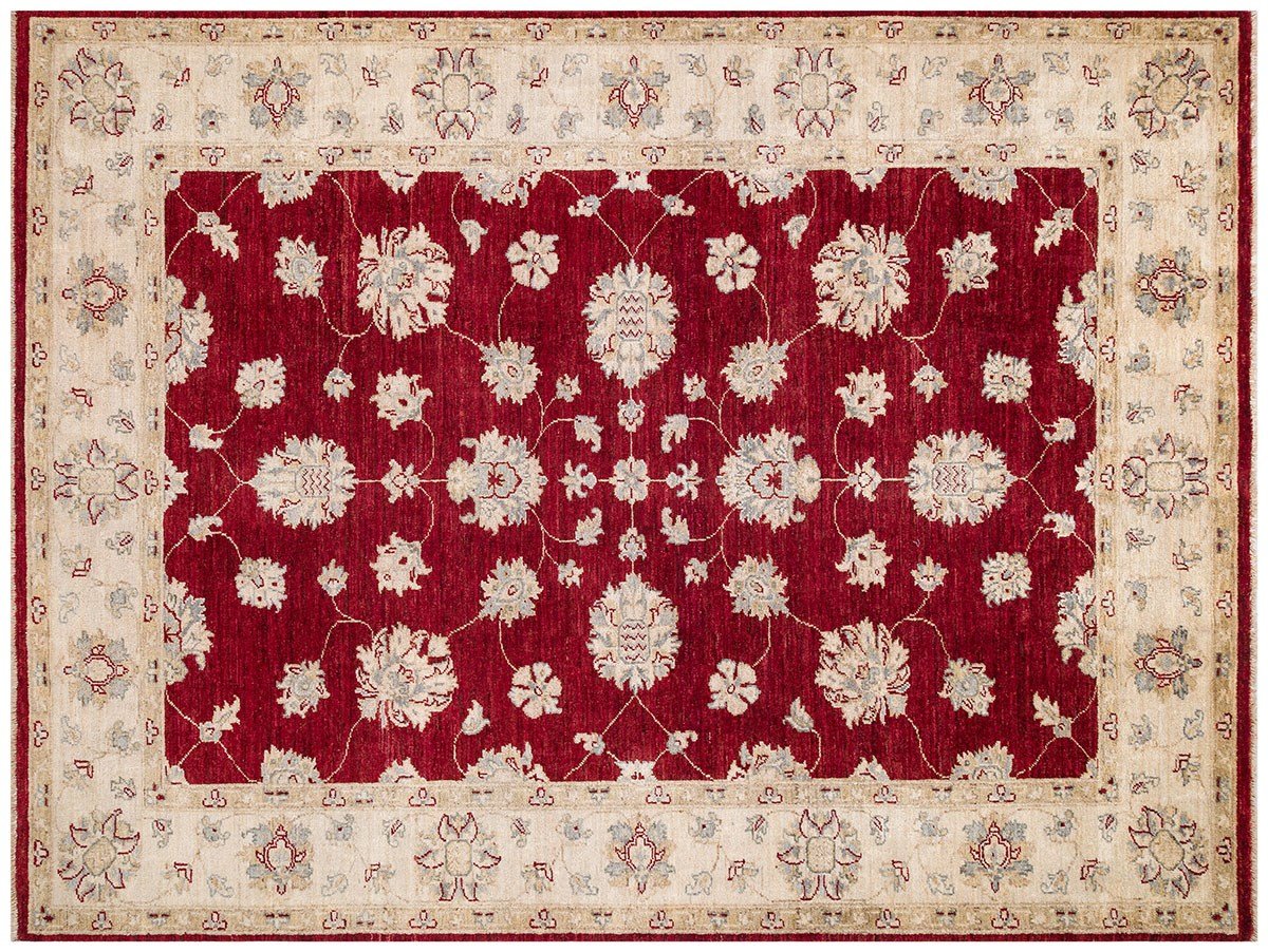 Afgan Uşak El Dokuma Halı Ziegler % 100 Yün Afganistan Üretim Ölçü;176 x 233