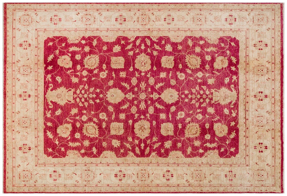 Afgan Uşak El Dokuma Halı Ziegler % 100 Yün Afganistan Üretim Ölçü;198 x 285