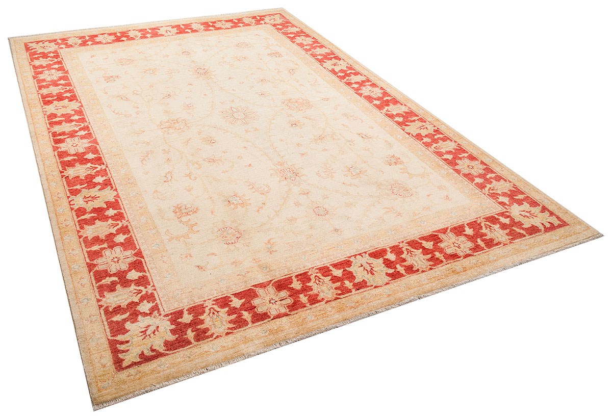 Afgan Uşak El Dokuma Halı Ziegler % 100 Yün Afganistan Üretim Ölçü;205 x 296