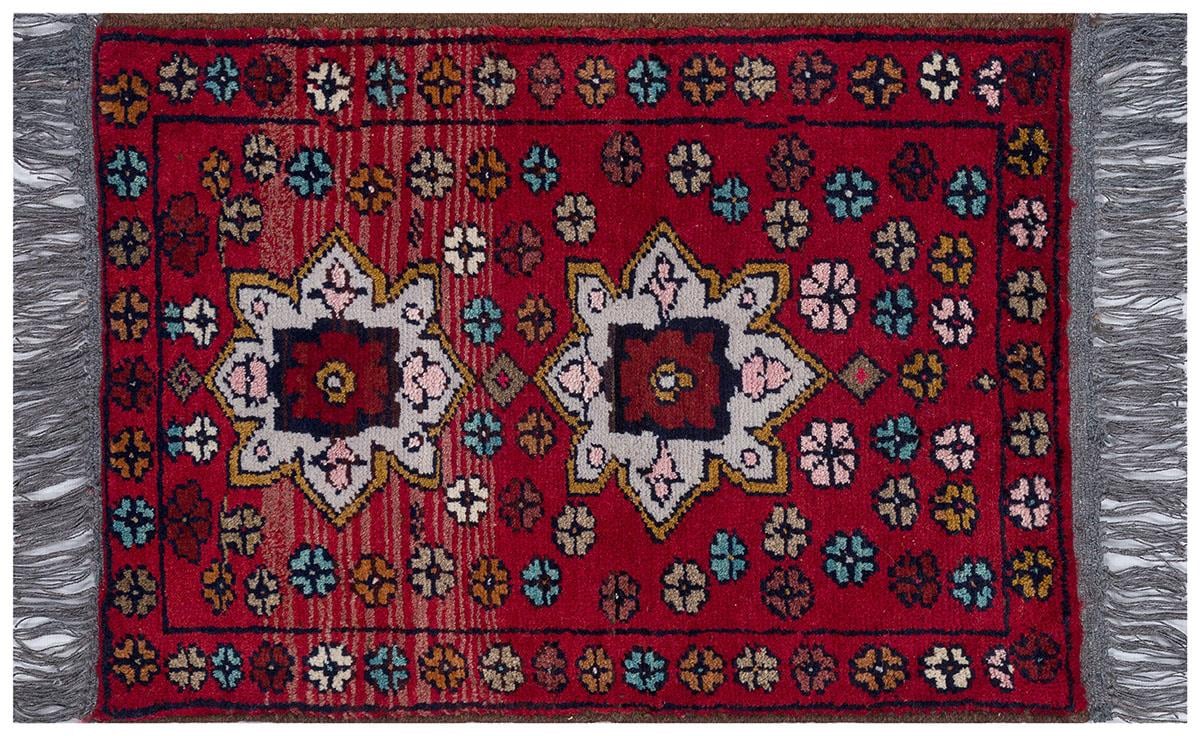 Afgan Uşak El Dokuma Halı Kundooz % 100 Yün Afganistan Üretim