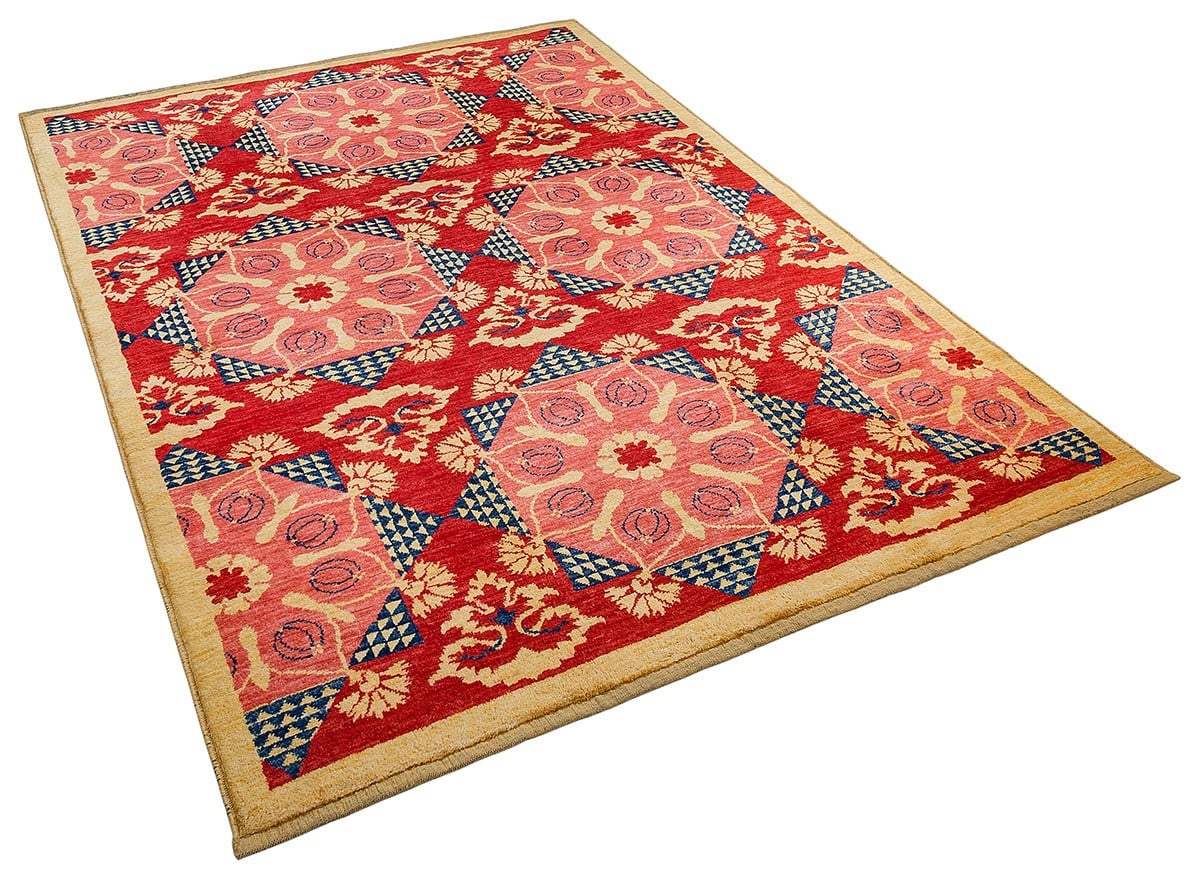 Afganistan Üretim Tamamen Yün El Dokuma Halı Ölçü;160 x 232