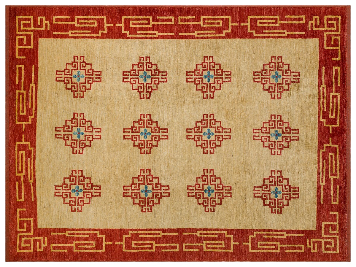 Afganistan Üretim Tamamen Yün El Dokuma Halı Ölçü;178 x 232