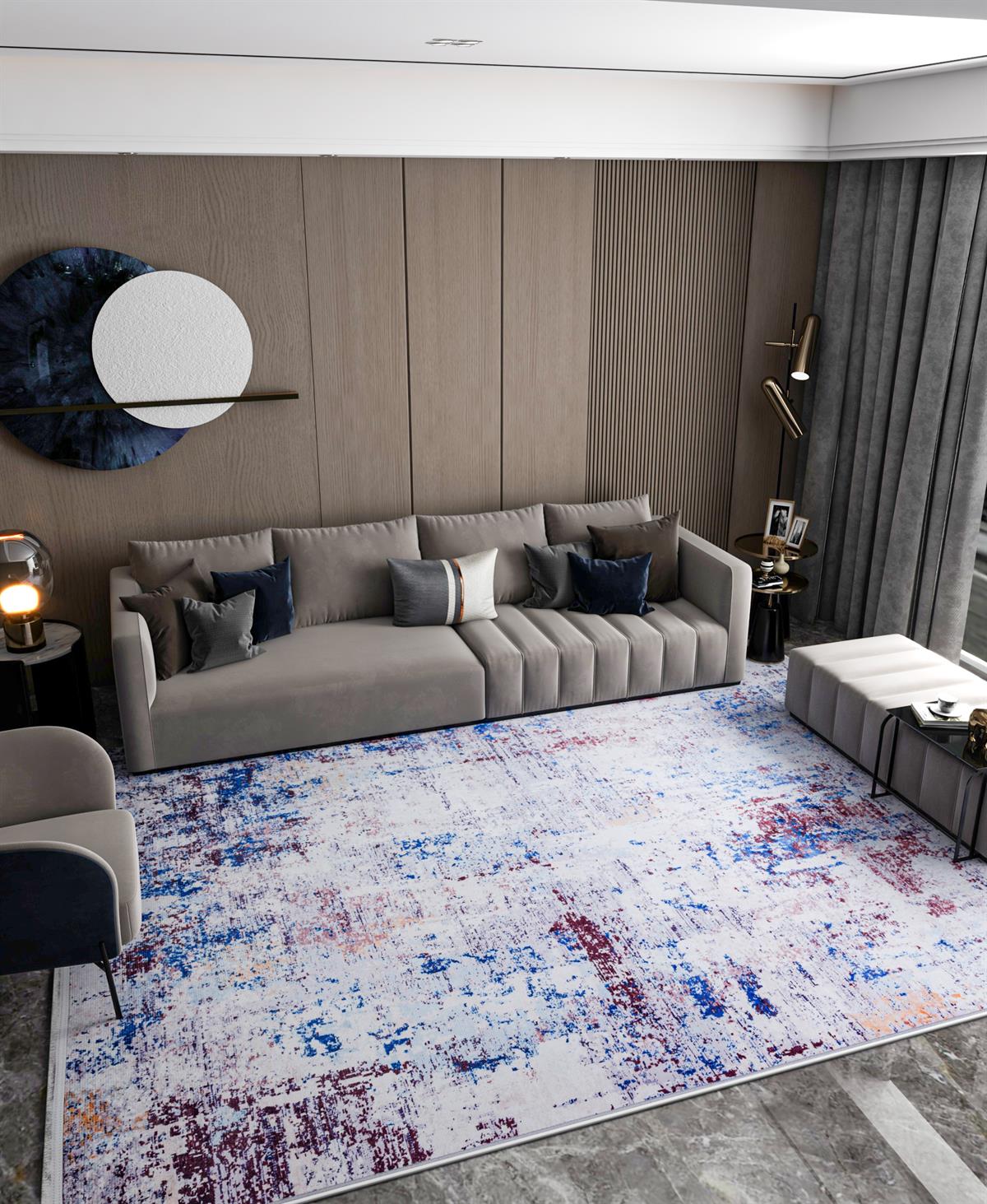 Allmode Dijital Baskılı Halı Modern Koleksiyon TRKMN.1040