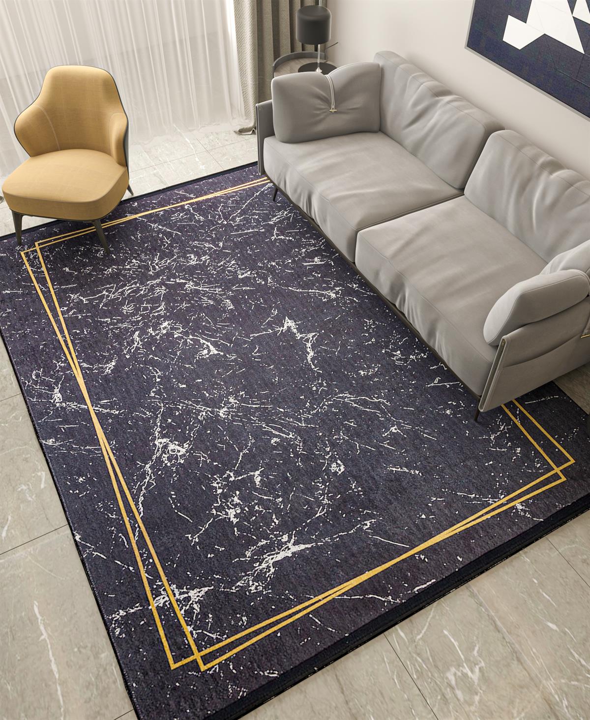 Allmode Dijital Baskılı Halı Modern Koleksiyon MVHy.1131