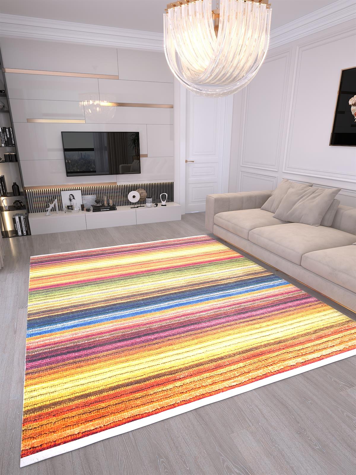 Allmode Dijital Baskılı Halı Modern Koleksiyon MVHy.562