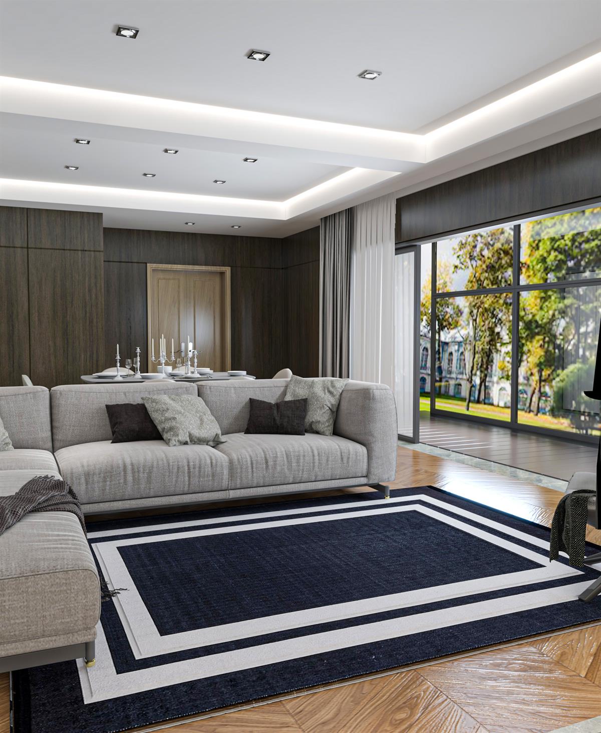 Allmode Dijital Baskılı Halı Modern Koleksiyon MVHy.570