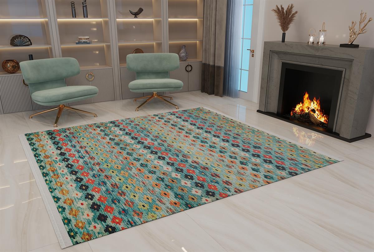 Allmode Dijital Baskılı Halı Modern Koleksiyon MVHy.1086