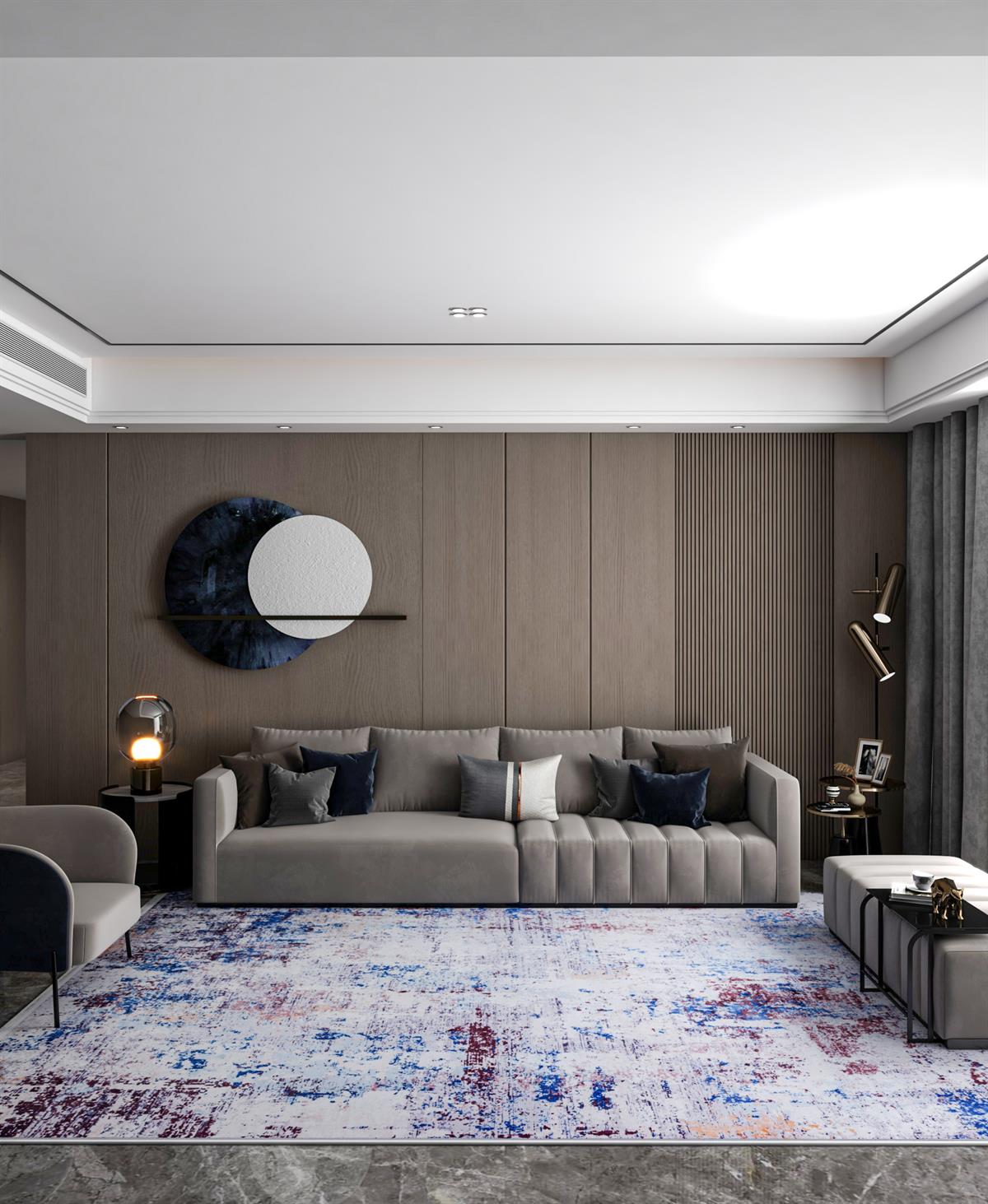 Allmode Dijital Baskılı Halı Modern Koleksiyon TRKMN.1040