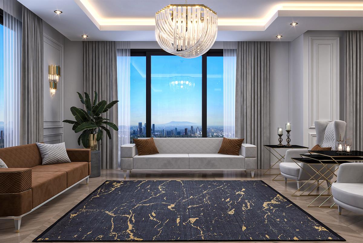 Allmode Dijital Baskılı Halı Modern Koleksiyon MVHy.1003