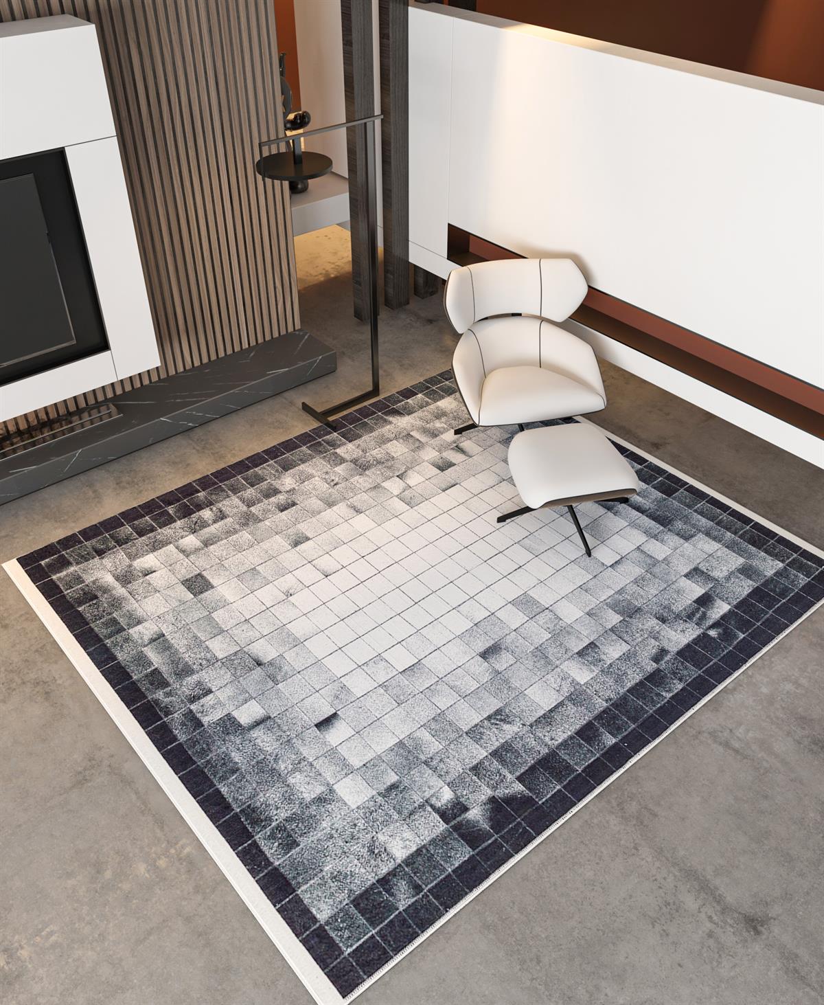 Allmode Dijital Baskılı Halı Modern Koleksiyon MVHy.1072