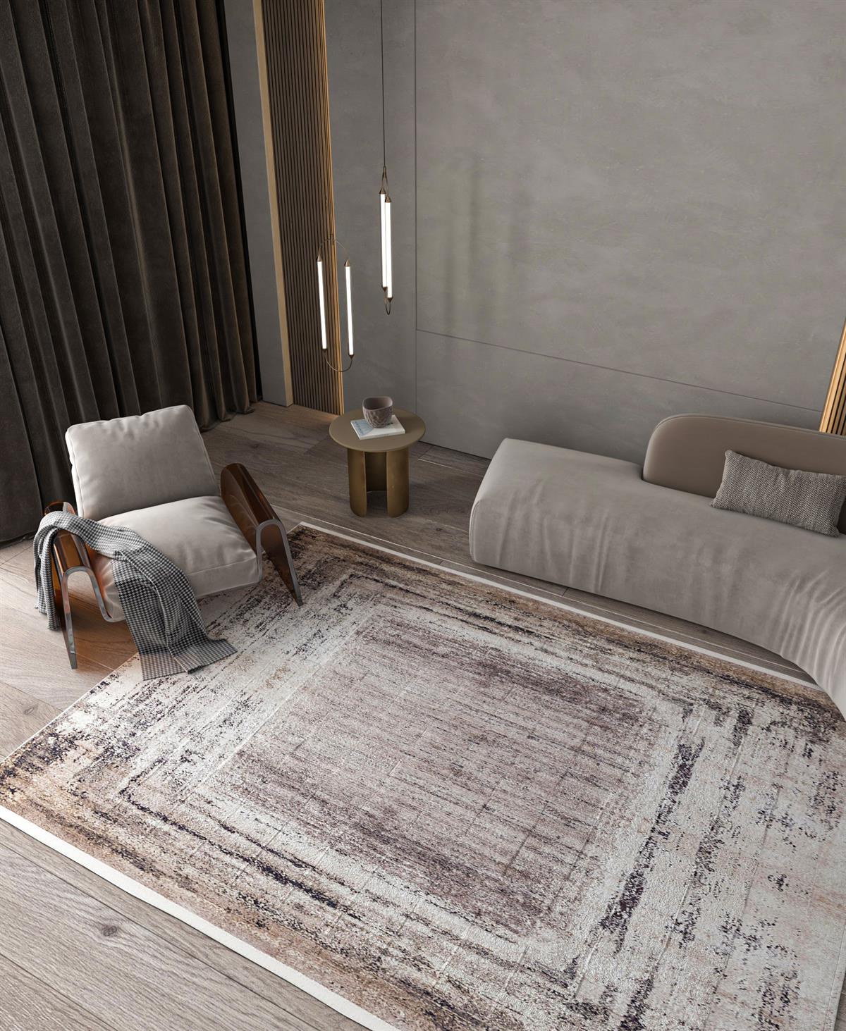 Allmode Dijital Baskılı Halı Modern Koleksiyon MVHy.1156