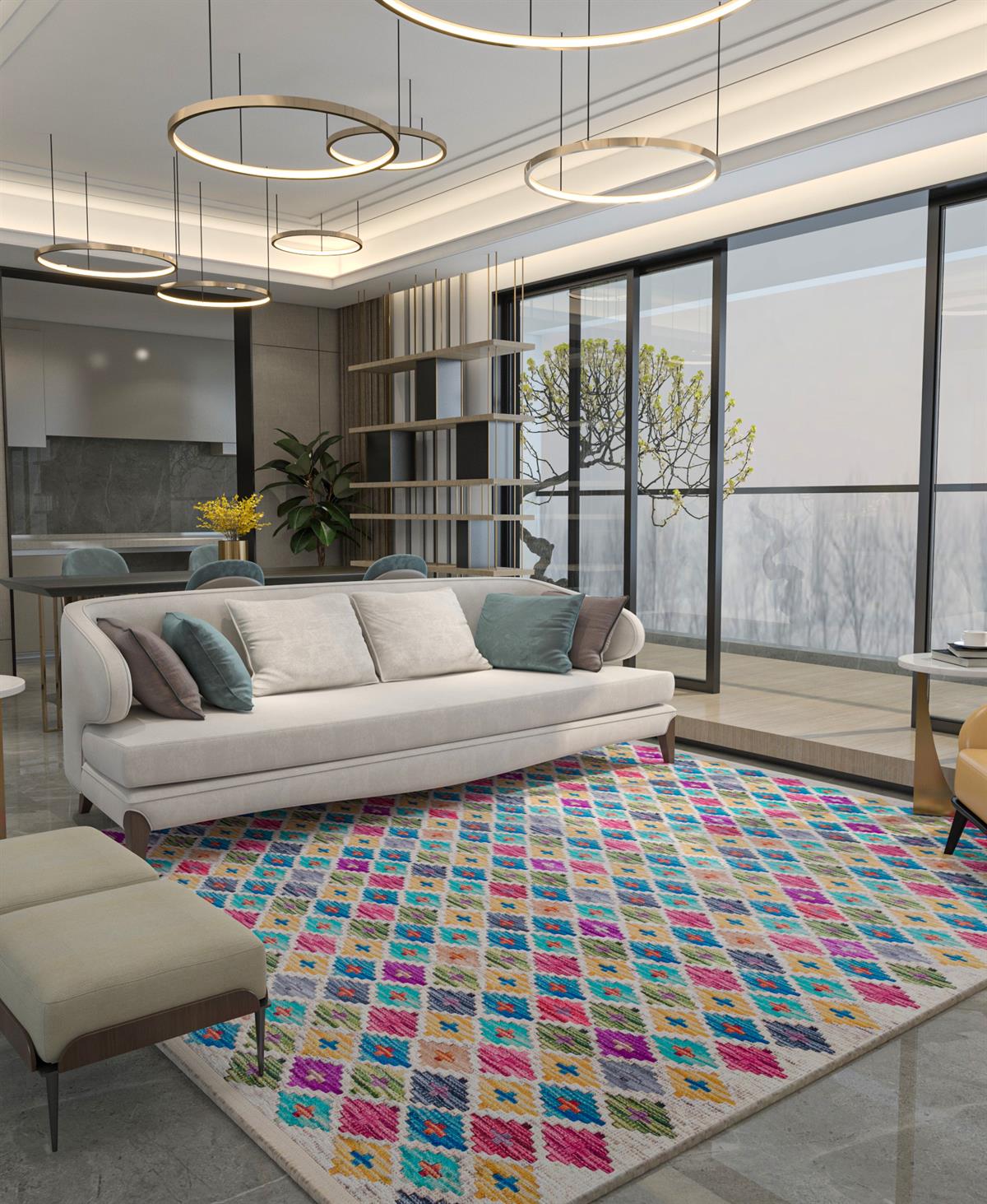 Allmode Dijital Baskılı Halı Modern Koleksiyon TRKMN.60