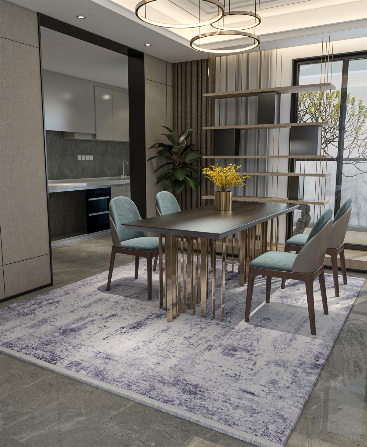 Allmode Dijital Baskılı Halı Modern Koleksiyon TRKMN.25