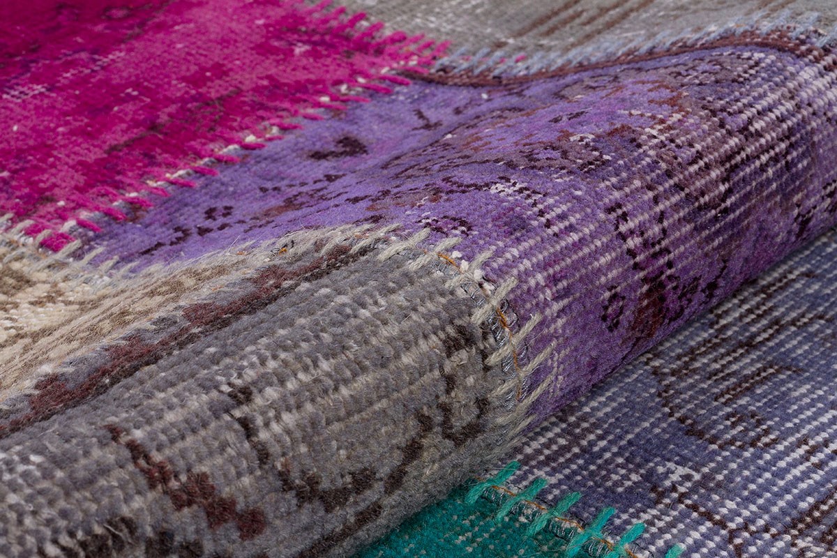Modern El Dokuma Patchwork Halı Multi Ölçü;90 x 500
