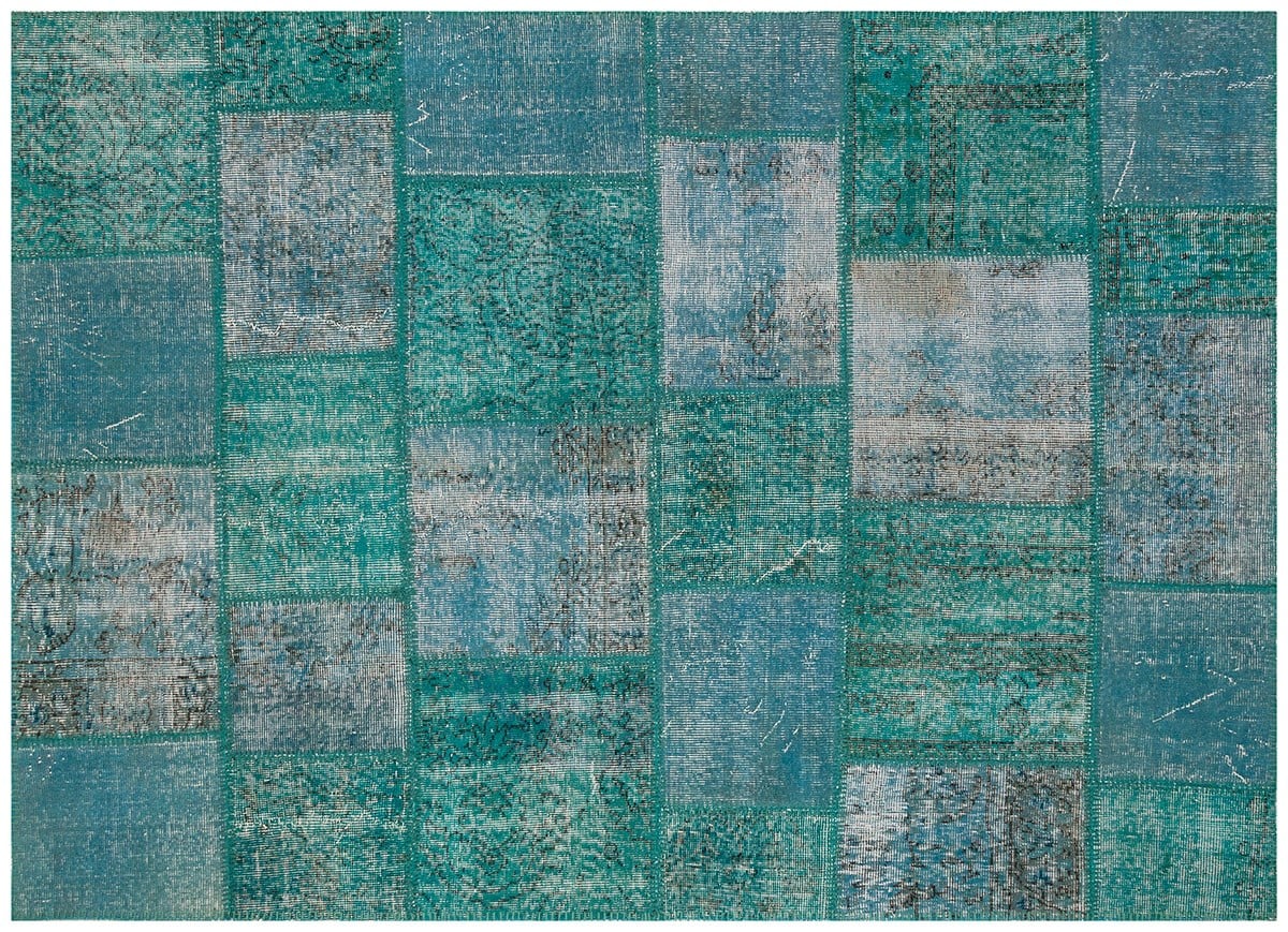 Modern El Dokuma Patchwork Halı Renkli Ölçü;160 x 220