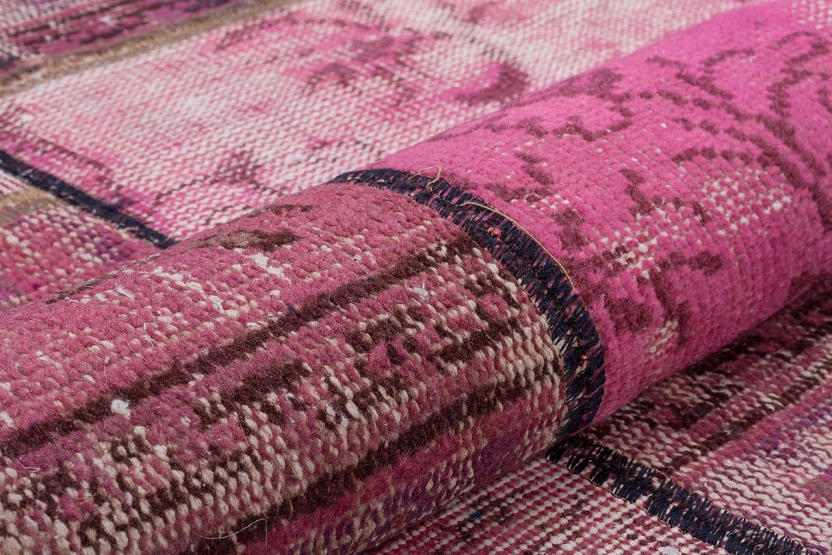 Modern El Dokuma Patchwork Halı Renkli Ölçü;134 x 208