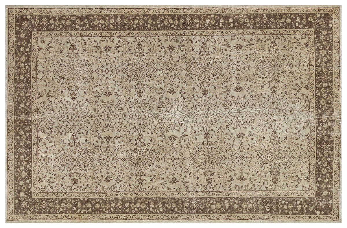 El Dokuma %100 Yün Türk Vintage Halı Yerli Üretim Ölçü;166 x 252