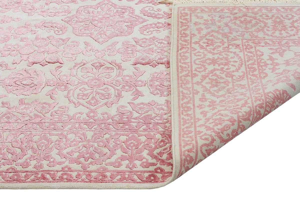 Allmode El Dokuma Halı ELYSEE 300 Beyaz/PINK