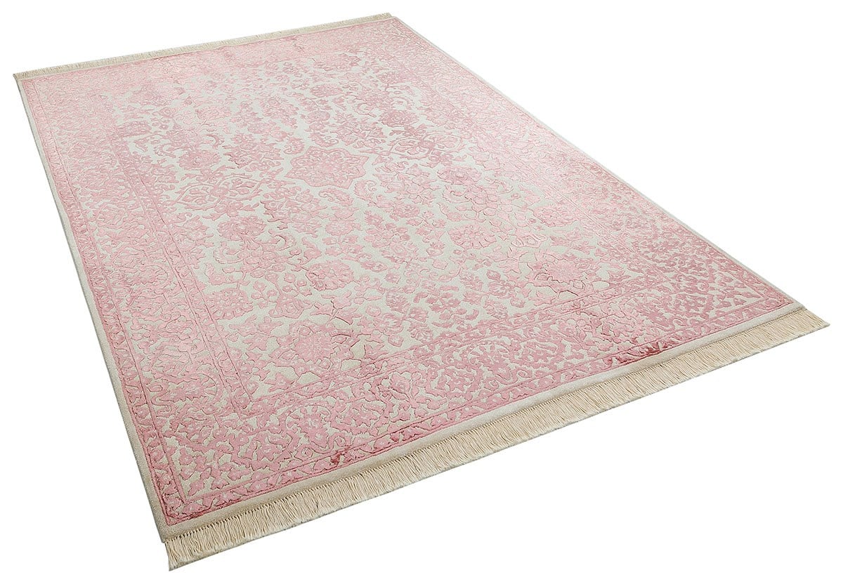 Allmode El Dokuma Halı ELYSEE 300 Beyaz/PINK