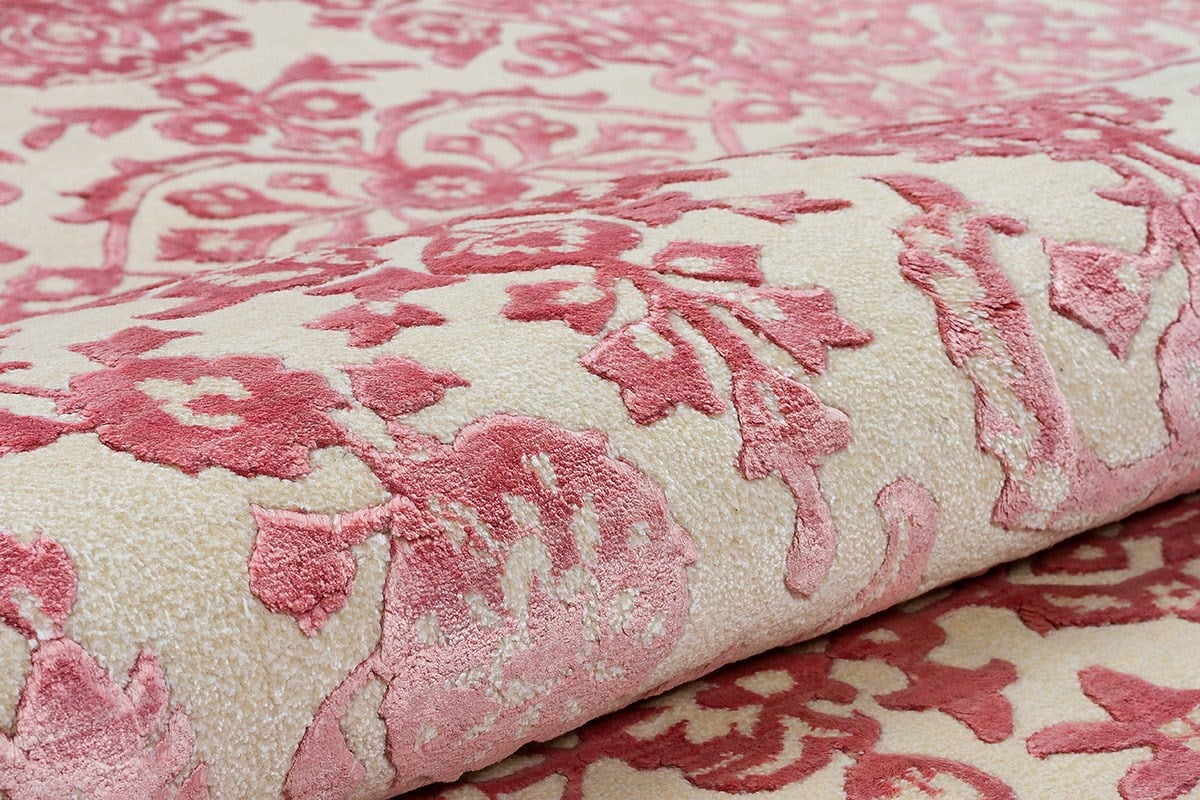 Allmode El Dokuma Halı ELYSEE 300 Beyaz/PINK