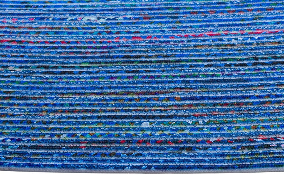 Jüt Kilim Modern Makine Dokuma Oval Halı 