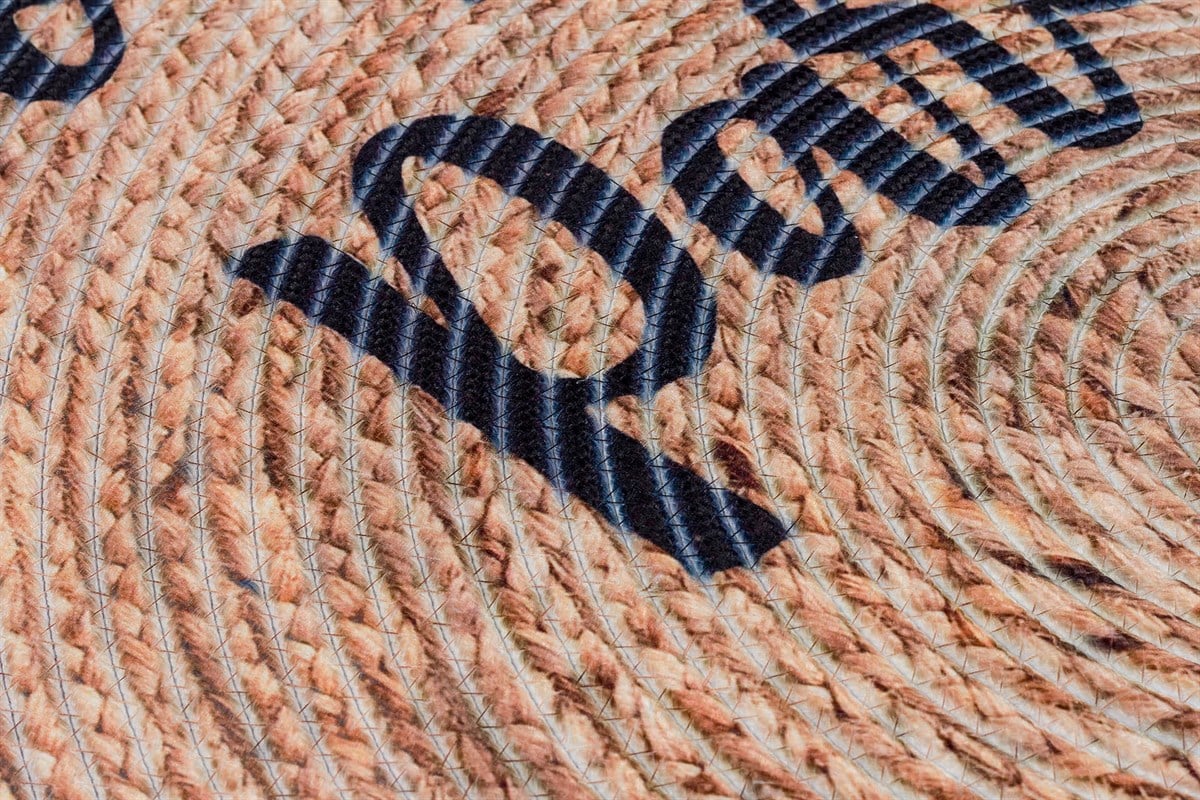 Baskılı Motifli Kilim Yıkanabilir Makine Dokuma JÜT BASKILI 002