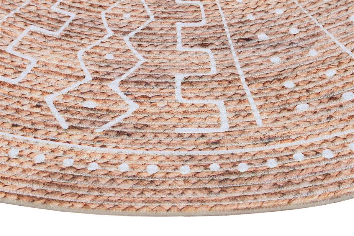 Baskılı Motifli Kilim Yıkanabilir Makine Dokuma JÜT BASKILI 003