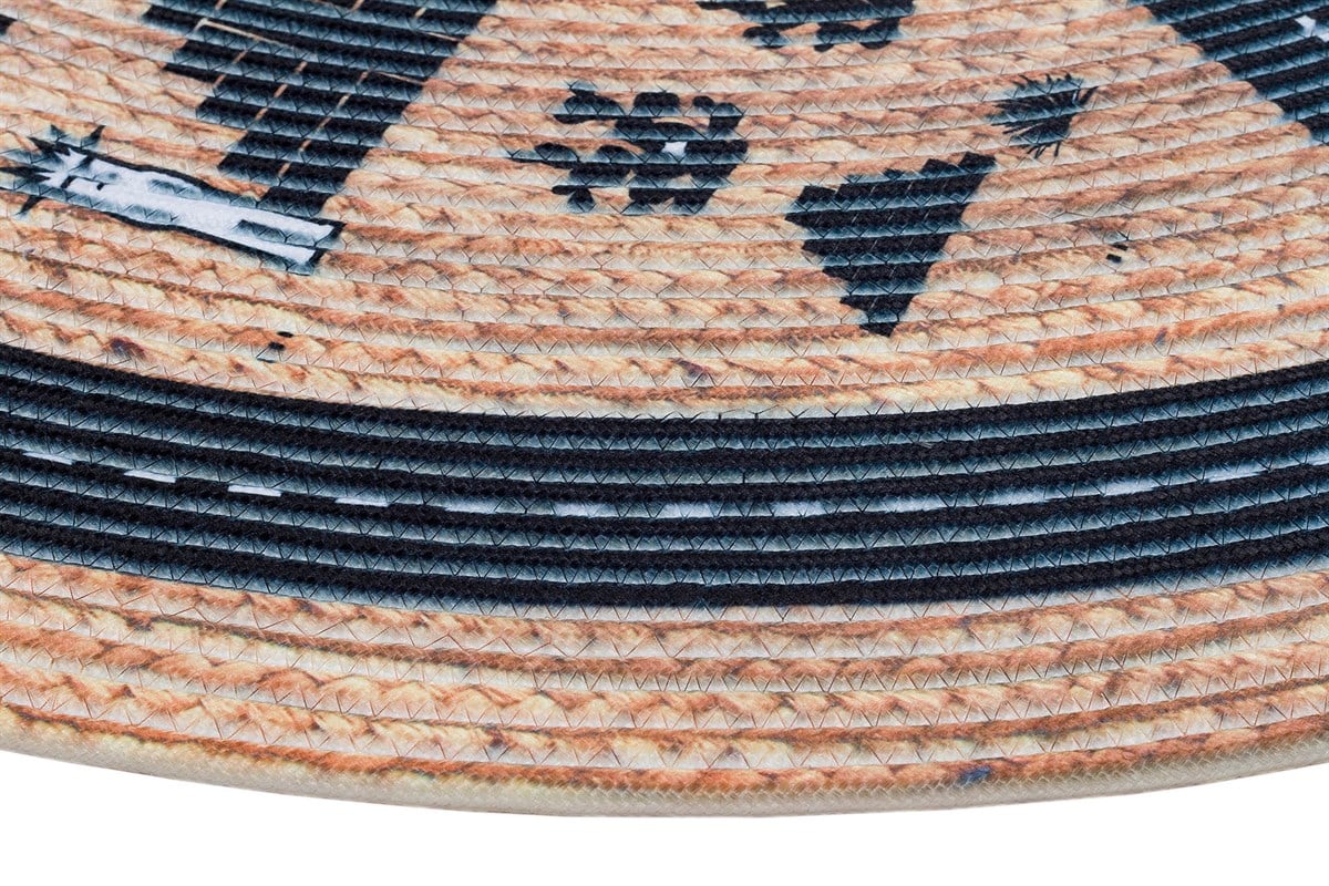 Baskılı Motifli Kilim Yıkanabilir Makine Dokuma JÜT BASKILI 006