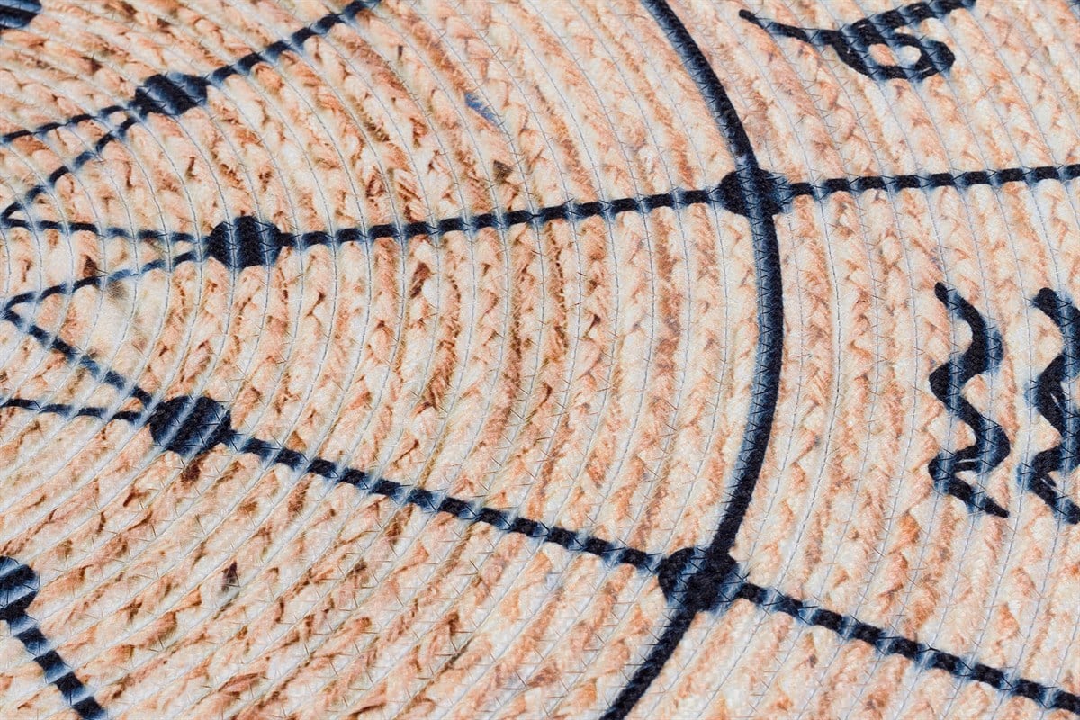 Baskılı Motifli Kilim Yıkanabilir Makine Dokuma JÜT BASKILI 011