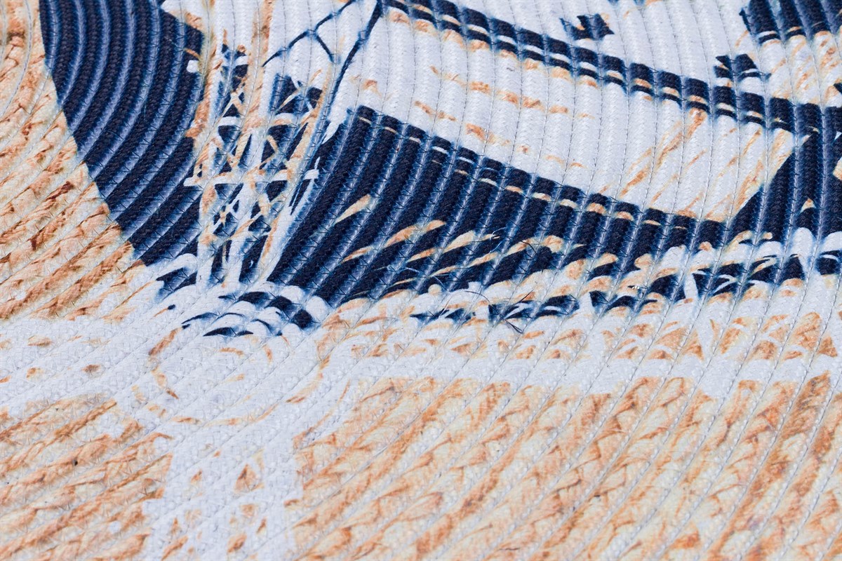 Baskılı Motifli Kilim Yıkanabilir Makine Dokuma JÜT BASKILI 016