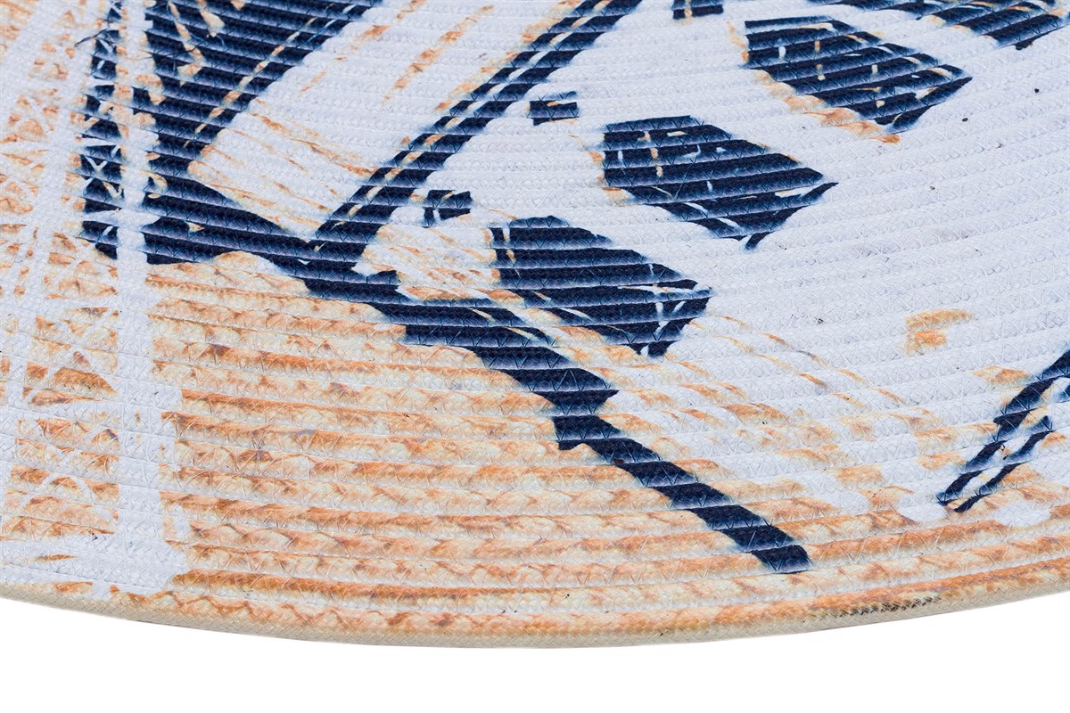 Baskılı Motifli Kilim Yıkanabilir Makine Dokuma JÜT BASKILI 016