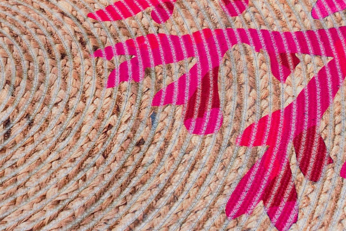 Baskılı Motifli Kilim Yıkanabilir Makine Dokuma JÜT BASKILI 018