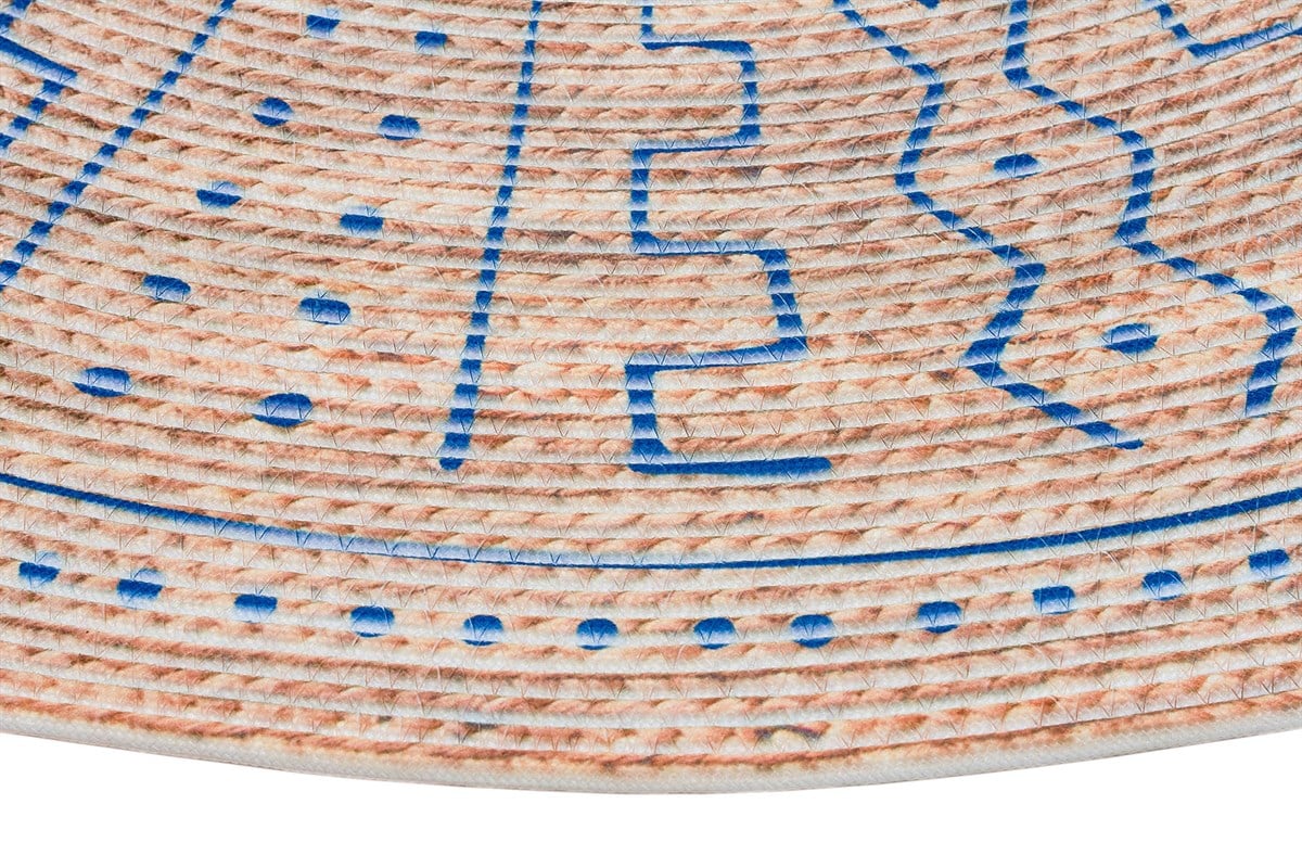 Baskılı Motifli Kilim Yıkanabilir Makine Dokuma JÜT BASKILI 036