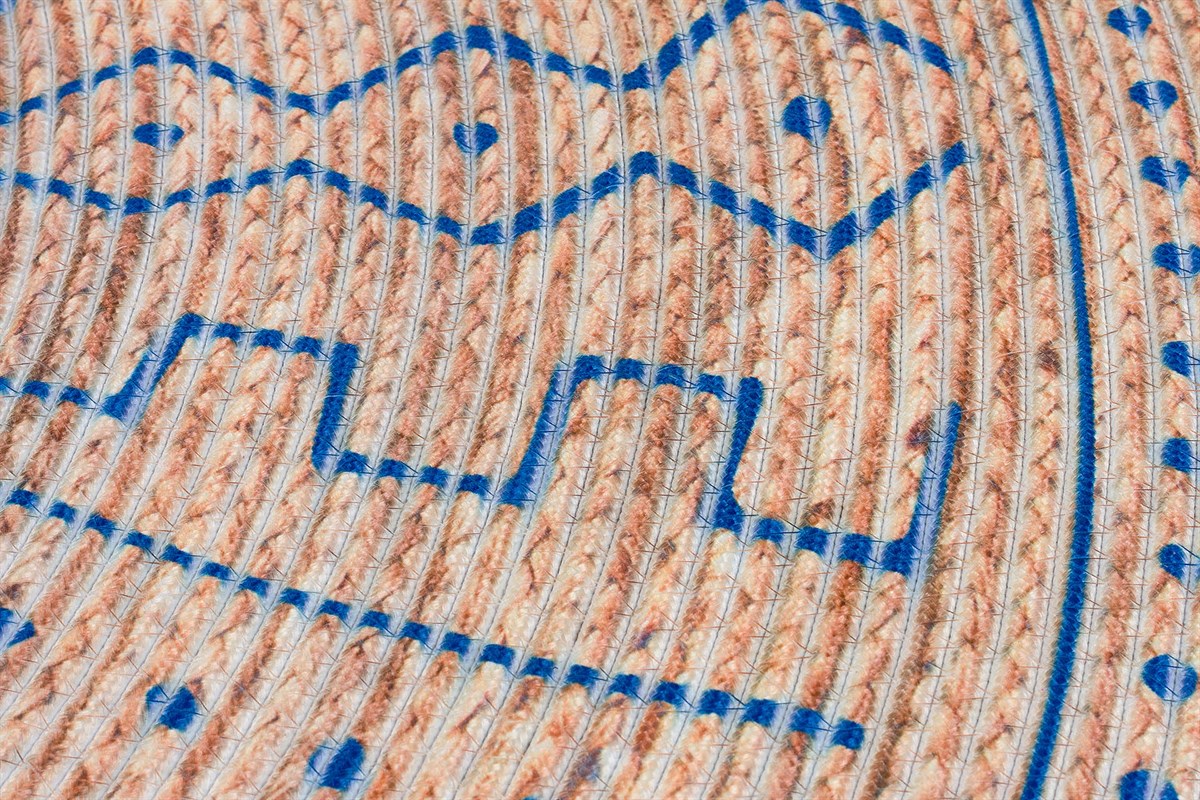 Baskılı Motifli Kilim Yıkanabilir Makine Dokuma JÜT BASKILI 036