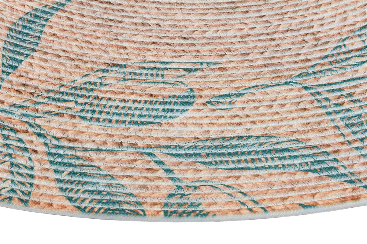 Baskılı Motifli Kilim Yıkanabilir Makine Dokuma JÜT BASKILI 037