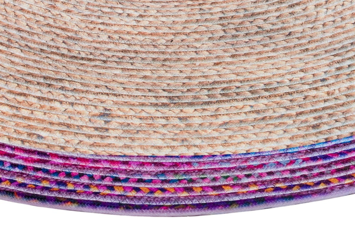 Baskılı Motifli Kilim Yıkanabilir Makine Dokuma JÜT BASKILI 048