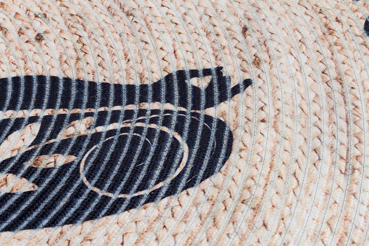 Baskılı Motifli Kilim Yıkanabilir Makine Dokuma JÜT BASKILI 050